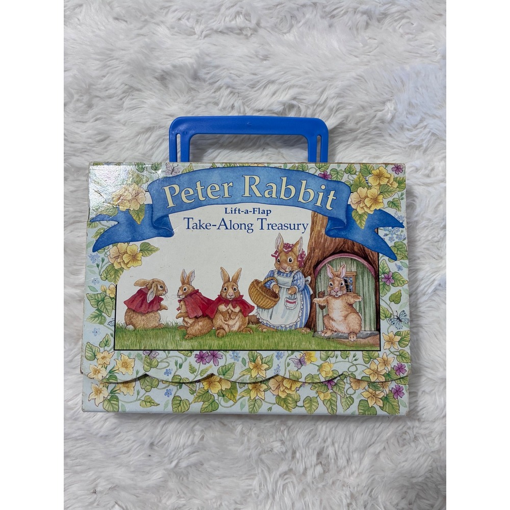 Peter Rabbit Take-Along Treasury 4 leap Frog Lift-a-Flap  Beatrix Potter W/Case